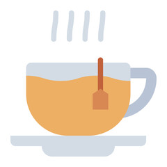 Tea colorful flat icon