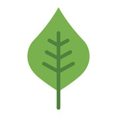 Leaf colorful flat icon