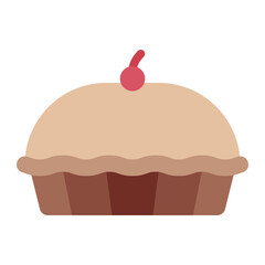 Pie colorful flat icon