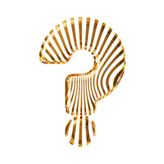 White symbol with ultra thin gold straps