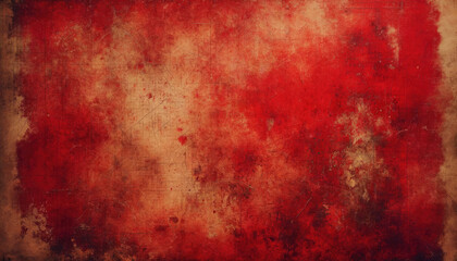 Obraz na płótnie Canvas Red grunge background texture. Generative ai.