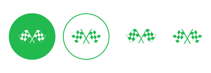 Racing flag icon set. race flag icon.Checkered racing flag icon
