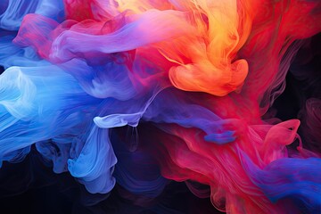 Black Rainbow: Abstract Multicolor Blurs in the Darkness