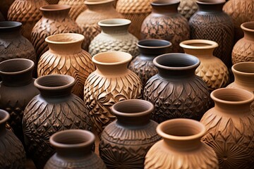 Earthen Pottery Texture: Captivating Clay Colorcraft