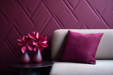 Burgundy Fabric Texture: A Luxurious Surface for Interior Wall Design