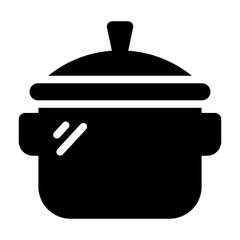 Pot kitchenware icon