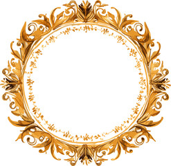Gold Ornate Vintage Border Frame