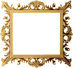 Gold Ornate Vintage Border Frame