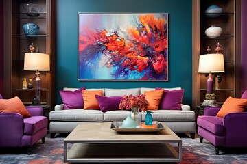 Splendidly Harmonious: A Colored Stylish Backdrop Unveiling the Beauty of a Balanced Color Scheme