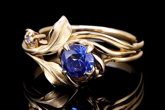 Luxurious Sapphire Brilliance: A Captivating Display in a Jeweler's Showcase