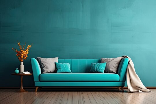 Turquoise Fabric Texture: Ultimate Surface Design for Interior Wall