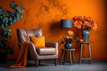 Complementary Colors for a Stylish Brown Backdrop: A Captivating Digital Image