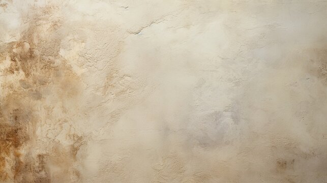 A close-up photograph of a Venetian plaster wall with a subtle, luxurious beige and pearl-white color palette, showcasing the texture's refinement.