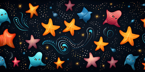 Dibujos infantiles de estrellas de mar