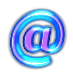 Purple symbol glowing around the edges