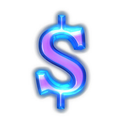 Fototapeta premium Purple symbol glowing around the edges