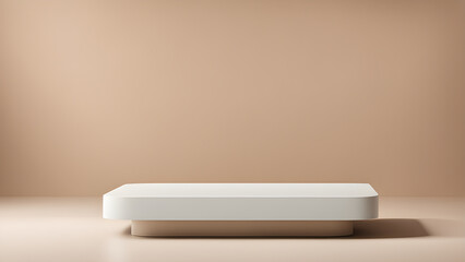 Empty podium on solid backgound