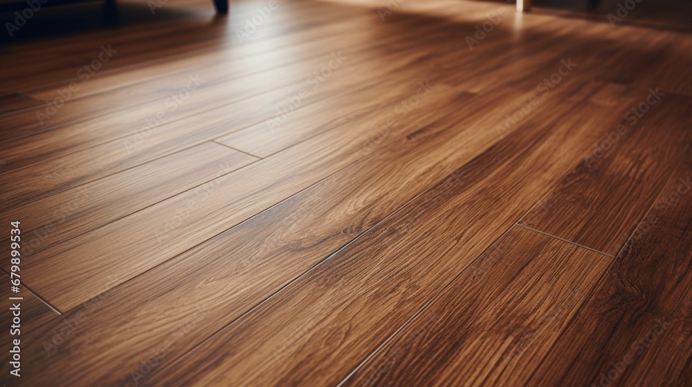 Wall mural a high-definition image of laminate flooring with an embossed grain pattern, simulating the look and