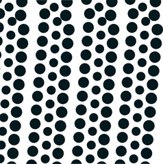 seamless pattern with wide stripes consisting of circles