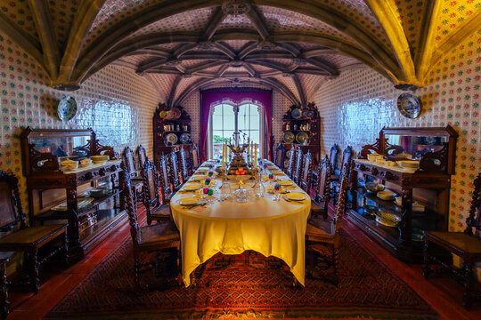 Dinning room at the Palacio da Pena ( Pena Palace )