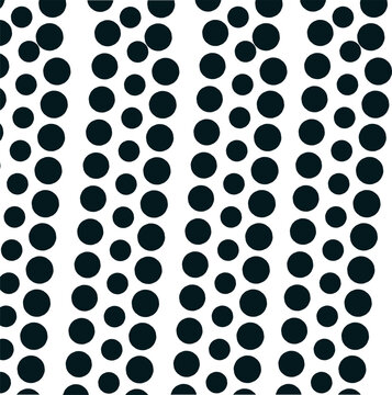 seamless pattern with wide stripes consisting of circles