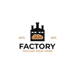 Bake Factory Logo Design Concept Vector Illustration Symbol Icon