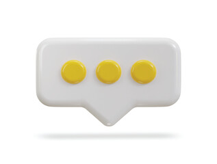 3d speech bubble cheating icon