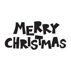 Christmas Greeting with Merry Christmas letter vector design