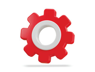 cogwheel gear setting symbol repair optimizing workflow concept 3d vector icon