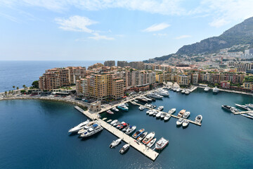 Fototapeta na wymiar Port Fontvieille - Monaco