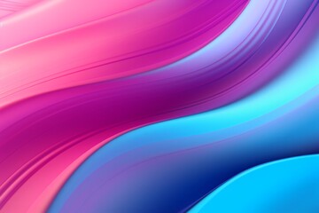Dynamic 3d airy abstract background. Lit dynamic waves resembling curtain, deep folds texture with neon light effect. Beautiful wavy luminescent pattern, dark creases structure, neon energy movement