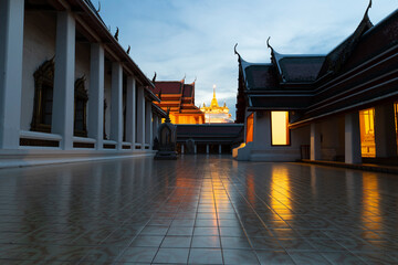 Fototapeta na wymiar temple of the Golden Mount Bangkok