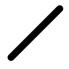 Straight line icon 