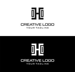 creative letter logo h desain vektor