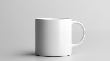 Fototapeta premium A blank white cup taken in a studio, 8K