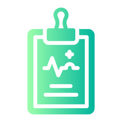 medical report Gradient icon