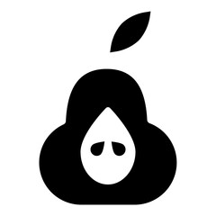 guava water fruit icon illustration