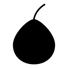 pear fruit icon illustration