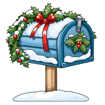 Christmas Mail Clipart, Christmas Delivery Clipart, Christmas Gift Clipart,  Christmas Clipart 