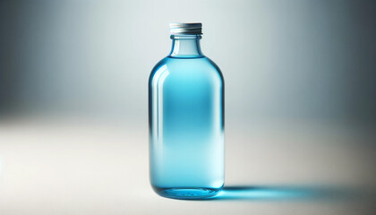 colored glass water bottle