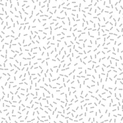 Seamless background with random black elements. Abstract black and white ornament. Seamles abstract pattern