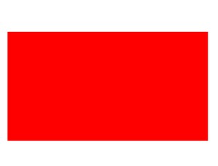 Red rectangular shape icon 