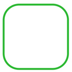 Square outlined green icon 