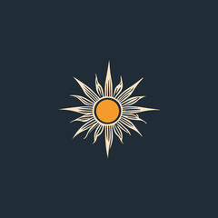 Luminous Horizon: Sun Icon Vector for Radiant Branding