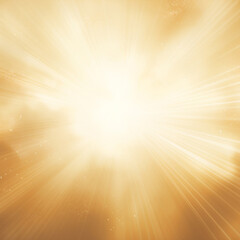 Obraz premium Witness the captivating spectacle of brilliant burst of light against backdrop of golden sunbeams, creating radiant explosion that exudes positivity and dynamic energy. Generative AI.