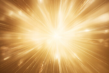 Witness the captivating spectacle of brilliant burst of light against backdrop of golden sunbeams, creating radiant explosion that exudes positivity and dynamic energy. Generative AI.