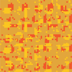 Military camouflage with pixel patterns. Blue seamless pixel camo. Army and hunting camouflage ornament.