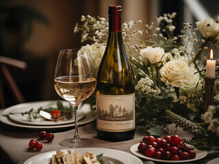 still life with wine