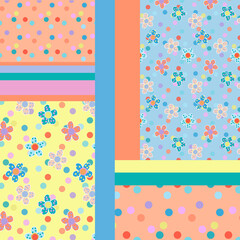 Quilt of Pop Daisies and Dots