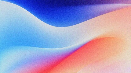 pink blue orange wavy gradient background with grain and noise texture for header poster banner backdrop design - obrazy, fototapety, plakaty